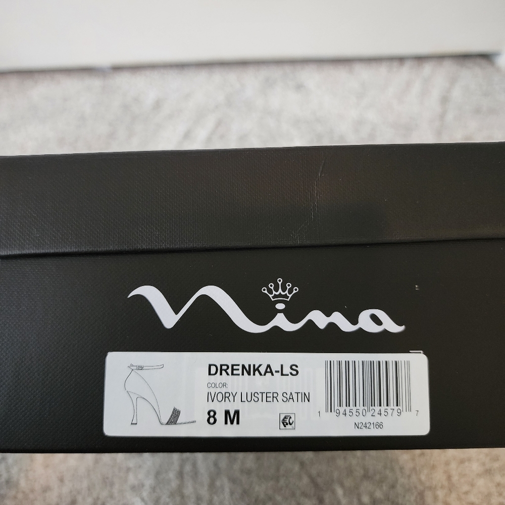 Womens Nina Drenka-Ivory luster satin - Picture 6 of 7